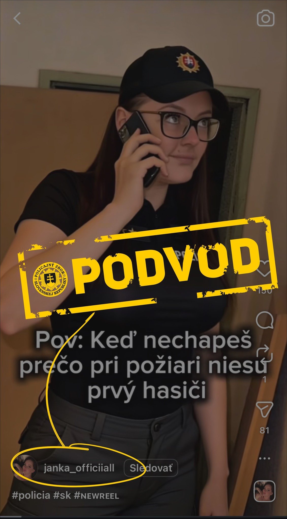 PODVOD: Pribúdajú profily vydávajúce sa za policajtky