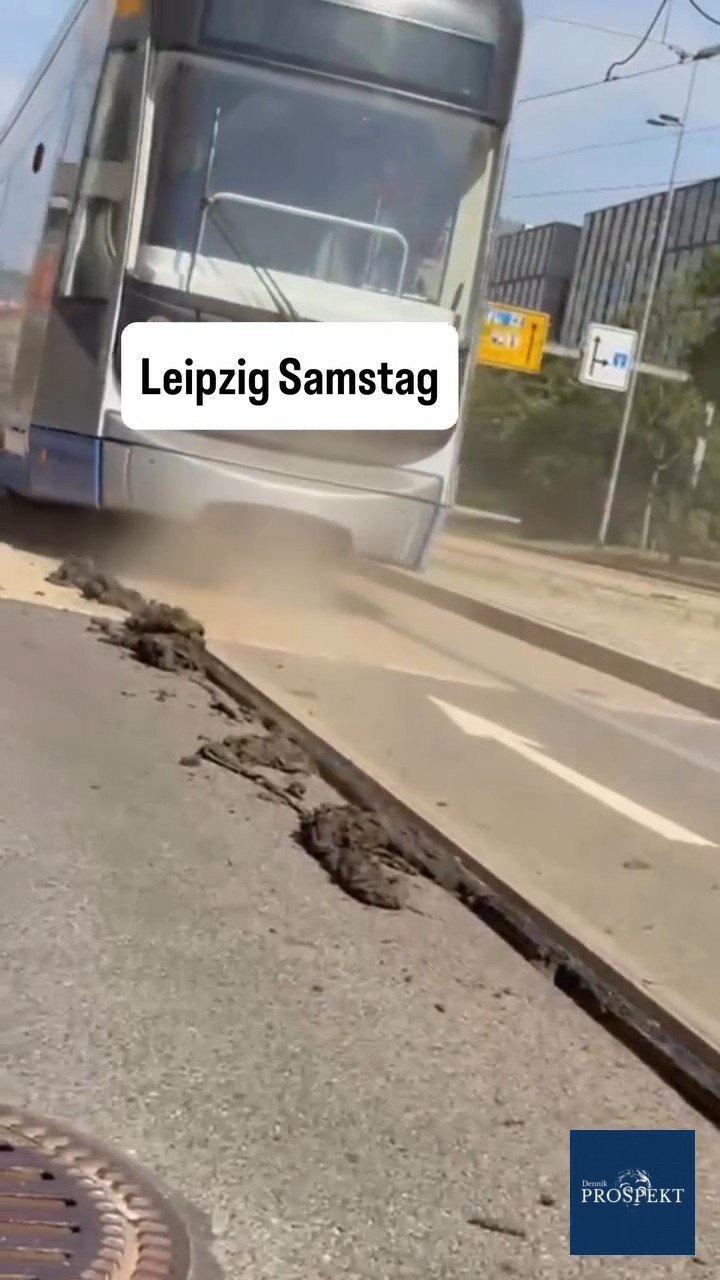 Video z nemeckého Lipska zverejnil na sociálnej sieti Maik Zeuge, vodič električky s poznámkou, že video nenatočil on.