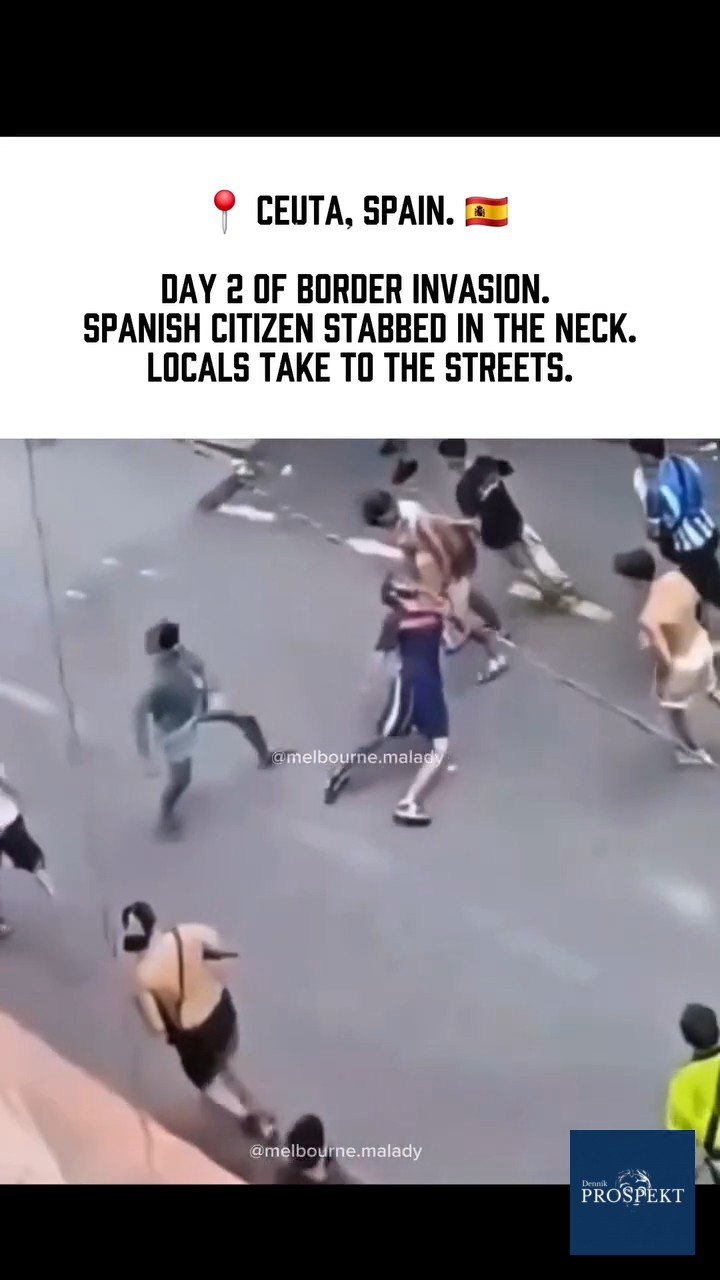 Príšerné VIDEO. Migrant v Ceute mal bodnúť miestneho muža do krku