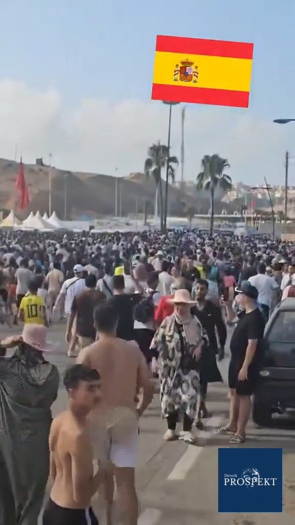VIDEO Pri hranici sa zgrupujú tisícky migrantov z Maroka, Ceuťania vychádzajú do ulíc!
