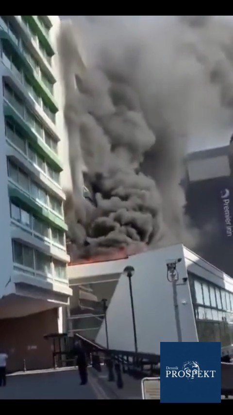 VIDEO Hotel plný migrantov v Londýne pohltili obrovské plamene. Museli ho uzavrieť