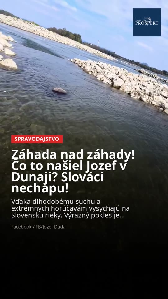 VIDEO Záhada nad záhady! Čo to našiel Jozef v Dunaji? Slováci nechápu!