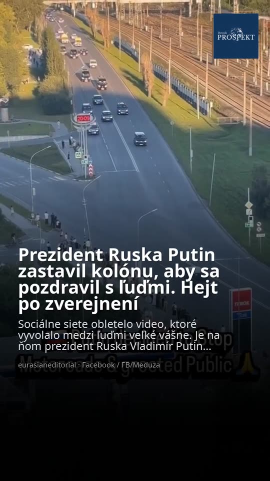 VIDEO Prezident Ruska Putin zastavil kolónu, aby sa pozdravil s ľuďmi. Hejt po zverejnení